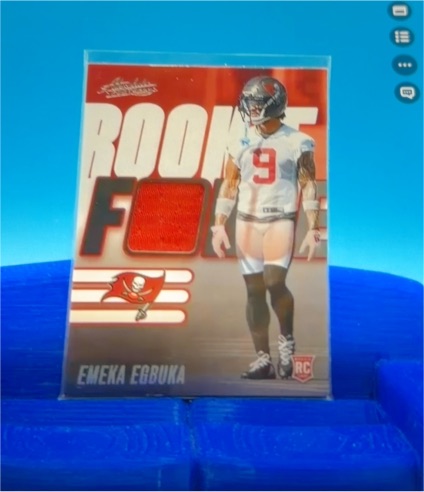 2025 Panini Absolute #RF-EEA Emeka Egbuka Rookie Force Patch — front
