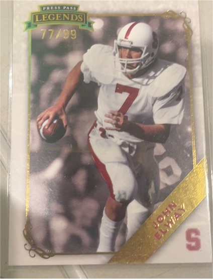 2009 Press Pass Legends #96 John Elway — front