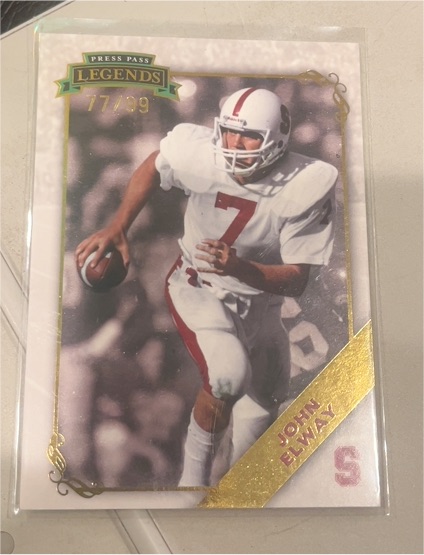 2009 Press Pass Legends #17 John Elway — front