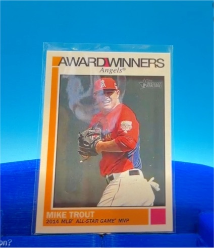 2015 Topps Heritage #AW-9 Mike Trout Award Winners — front