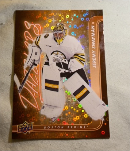 2024-25 Upper Deck Series 1 Dazzlers #DZ-19 Jeremy Swayman — front