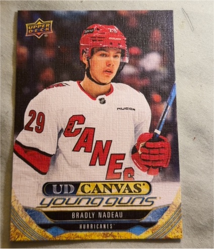 2024-25 Upper Deck Series 1 Young Guns Canvas #C-115 Bradly Nadeau — front