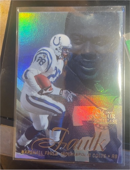 1997 Fleer Flair Showcase #88 Marshall Faulk — front
