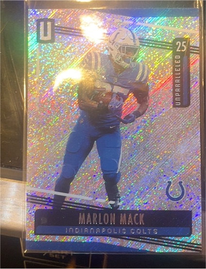2019 Panini Unparalleled #25 Marlon Mack — front