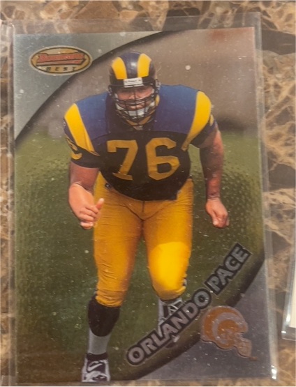 1997 Bowman's Best #110 Orlando Pace — front