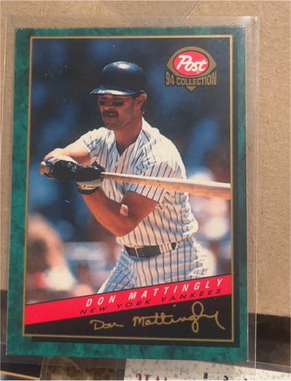 1994 Post Collection #2 Don Mattingly — front