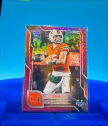 2025 Bowman University Chrome #138 Carson Beck — front