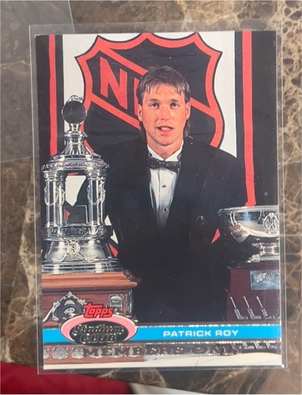 1991 Topps Stadium Club Members Only #NNO Patrick Roy — front