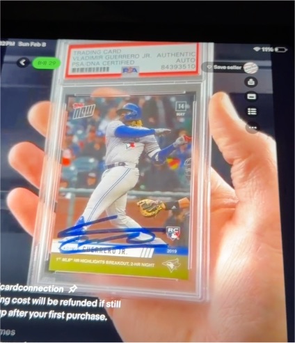 2019 Topps Now #M-APR Vladimir Guerrero Jr. — front