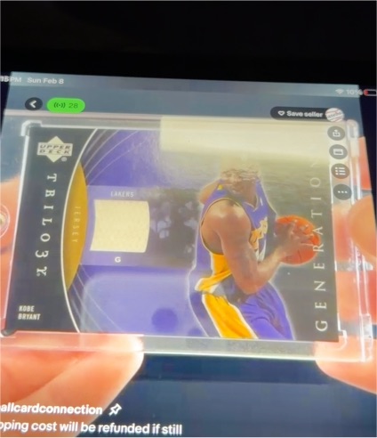 2006-07 Upper Deck Trilogy Generations Present Materials Kobe Bryant — front
