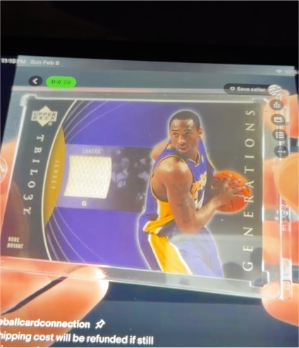 2006-07 Upper Deck Trilogy Generations Present Materials Kobe Bryant #PRM-KB — front