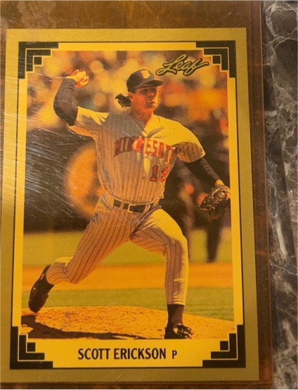 1991 Leaf #527 Scott Erickson — front