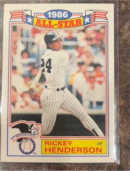 1988 Topps #7 Rickey Henderson — front