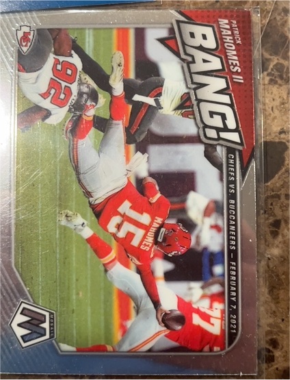 2021 Panini Mosaic Bang! #B-2 Patrick Mahomes II — front