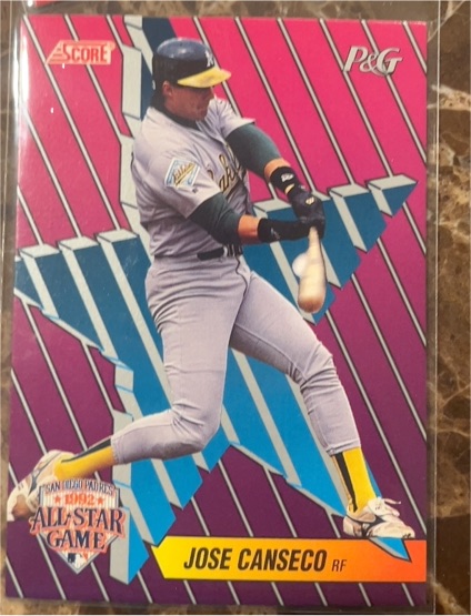 1992 Score Procter & Gamble #3 Jose Canseco — front