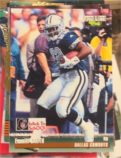 1995 Pro Line Back to School #BTS1 Emmitt Smith — front
