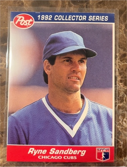 1992 Post Collector Series #2 Ryne Sandberg — front