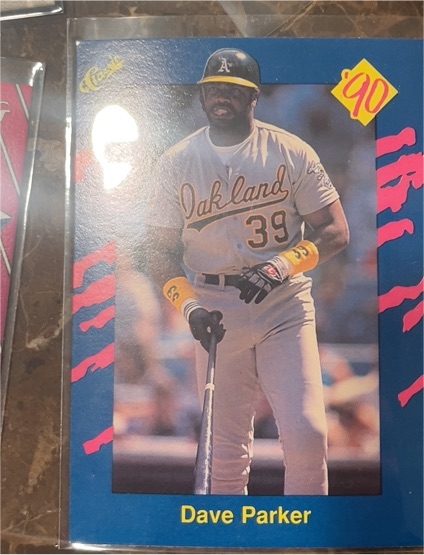 1990 Classic Blue #95 Dave Parker — front