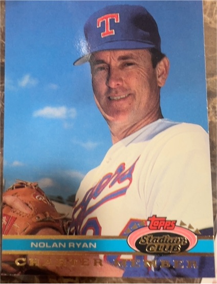 1991 Topps Stadium Club Charter Member #NNO Nolan Ryan — front