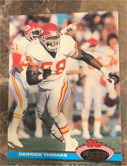 1991 Topps Stadium Club #NNO Derrick Thomas — front