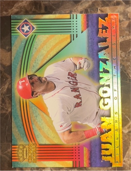 1999 Crown Royale Pillars of the Game #24 Juan Gonzalez — front