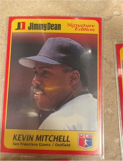 1991 Jimmy Dean Signature Edition #13 Kevin Mitchell — front