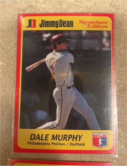 1991 Jimmy Dean Signature Edition #3 Dale Murphy — front