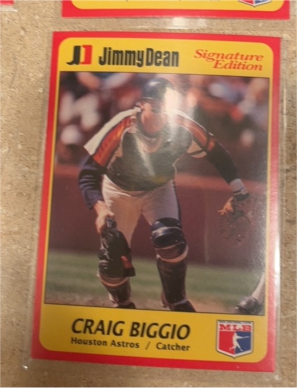 1991 Jimmy Dean Signature Edition #16 Craig Biggio — front