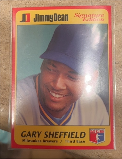 1991 Jimmy Dean Signature Edition #7 Gary Sheffield — front