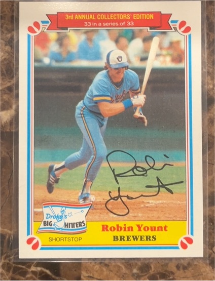 1983 Topps Drake's Big Hitters #33 Robin Yount — front