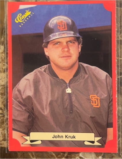 1988 Classic Red #162 John Kruk — front
