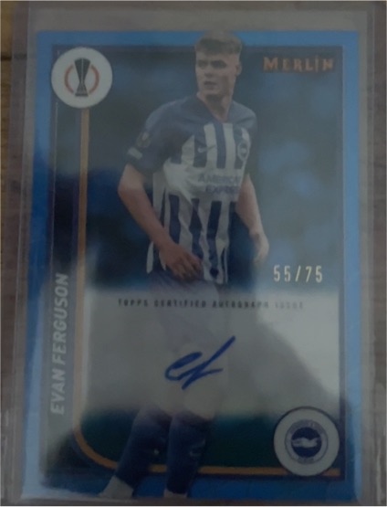 2023-24 Topps Merlin UEFA Club Competitions #32 Evan Ferguson — front