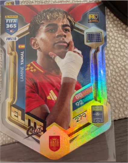 2026 Panini Adrenalyn XL FIFA 365 #JWL18 Lamine Yamal — front
