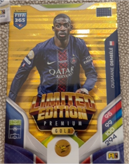 2026 Panini Adrenalyn XL FIFA 365 #294 Ousmane Dembele — front