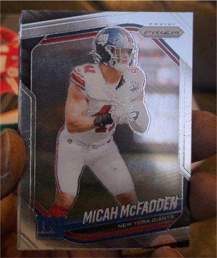 2025 Panini Prizm #95 Micah McFadden — front