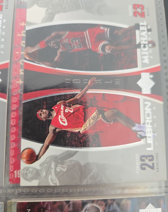 2005 Upper Deck #LJMJ3 Michael Jordan LeBron James — front