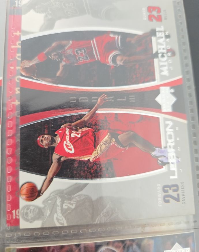 2005 Upper Deck #LJMJ9 Michael Jordan / LeBron James — front