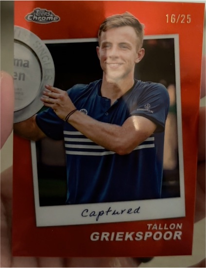 2024 Topps Chrome Tennis #CTD-TG Tallon Griekspoor Captured — front
