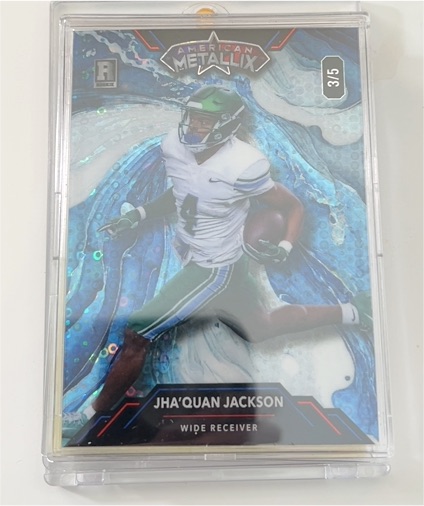 2023 Wild Card American Metallix #3/5 Jha'Quan Jackson — front