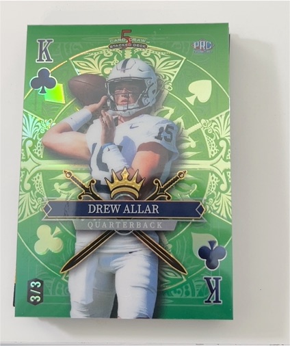 2024 Wild Card 5 Card Draw #3 Drew Allar — front