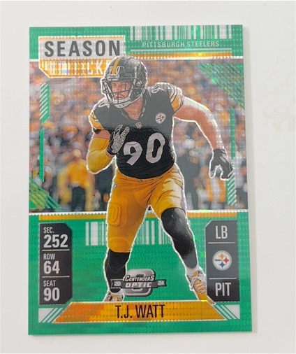 2024 Panini Contenders Optic Season Ticket #47 T.J. Watt — front