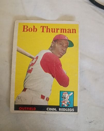 1958 Topps #34 Bob Thurman — front