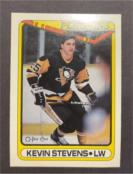 1990-91 O-Pee-Chee #360 Kevin Stevens — front