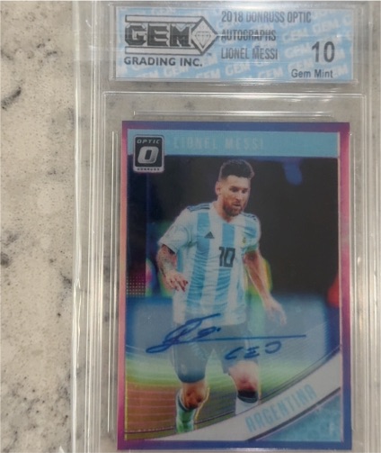 2018 Panini Donruss Optic #88 Lionel Messi — front