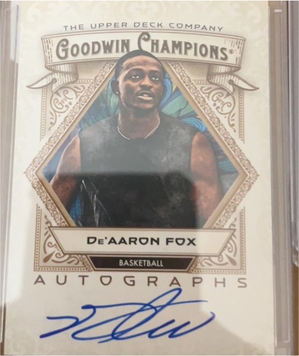 2025 Upper Deck Goodwin Champions #A-DF De'Aaron Fox — front