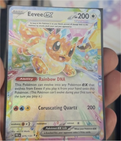 2025 Pokémon TCG Prismatic Evolutions #075 Eevee ex — front
