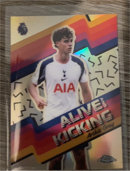 2026 Topps Chrome Premier League #AK-19 Archie Gray Alive and Kicking — front