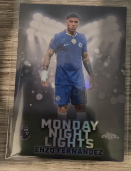 2026 Topps Chrome Premier League Monday Night Lights #MNL-9 Enzo Fernández — front