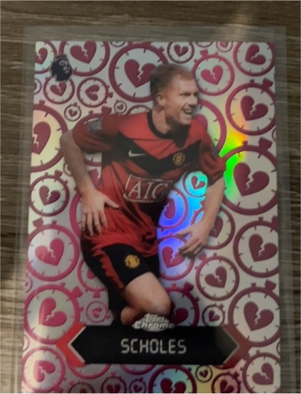 2026 Topps Chrome Premier League Stoppage Time Heartbreaker #STH-13 Paul Scholes — front