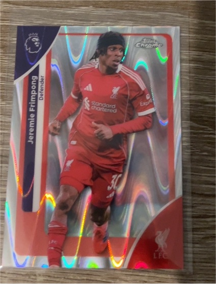2026 Topps Chrome Premier League #114 Jeremie Frimpong — front